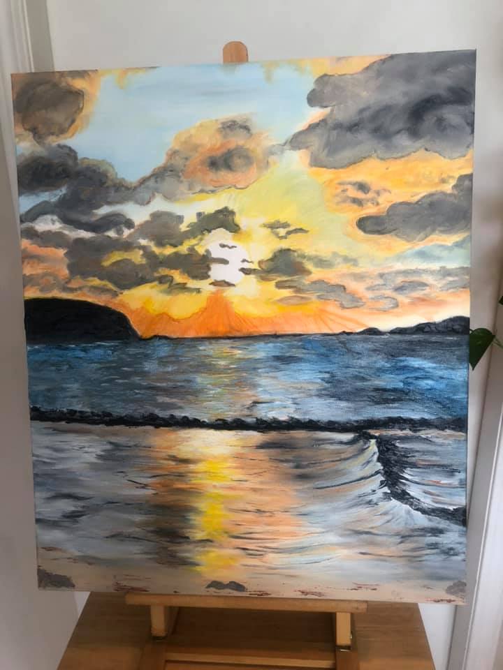 La Ropa Sunset Painting